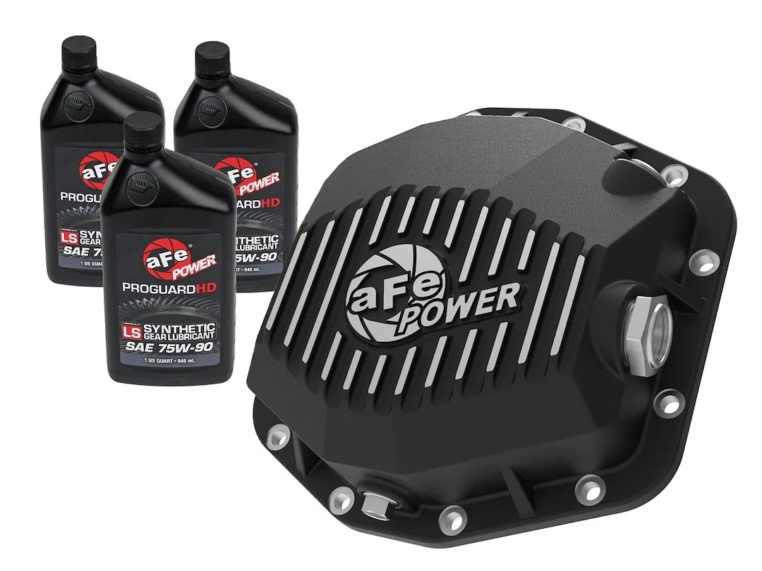 46-71291B – AFE Differential Cover, Dana M220 12 Bolt Without Girdle Magnetic Drain Plug With Fill Plug Powder Coated...